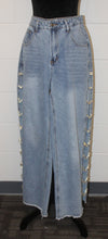 Load image into Gallery viewer, Rhinestone Chain Jeans
