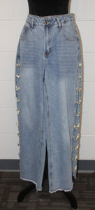 Rhinestone Chain Jeans