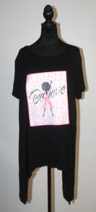 Black Believe Breast Cancer Awareness T-Shirt