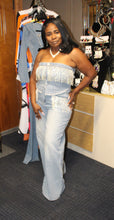 Load image into Gallery viewer, Denim Tube Top Glam Set
