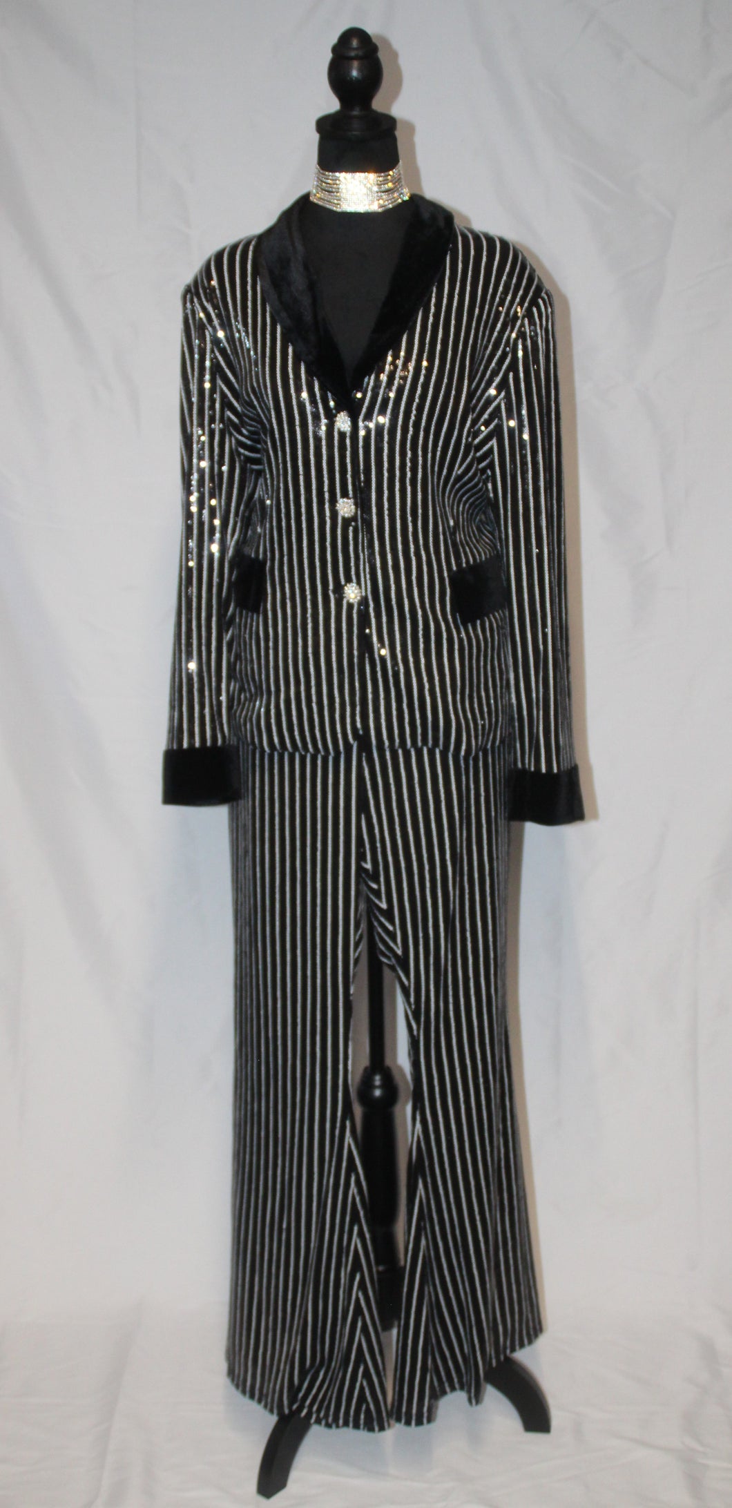 Sequin Pinstripe Suit