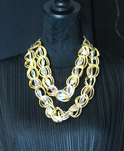 Gold Rhinestone Necklace