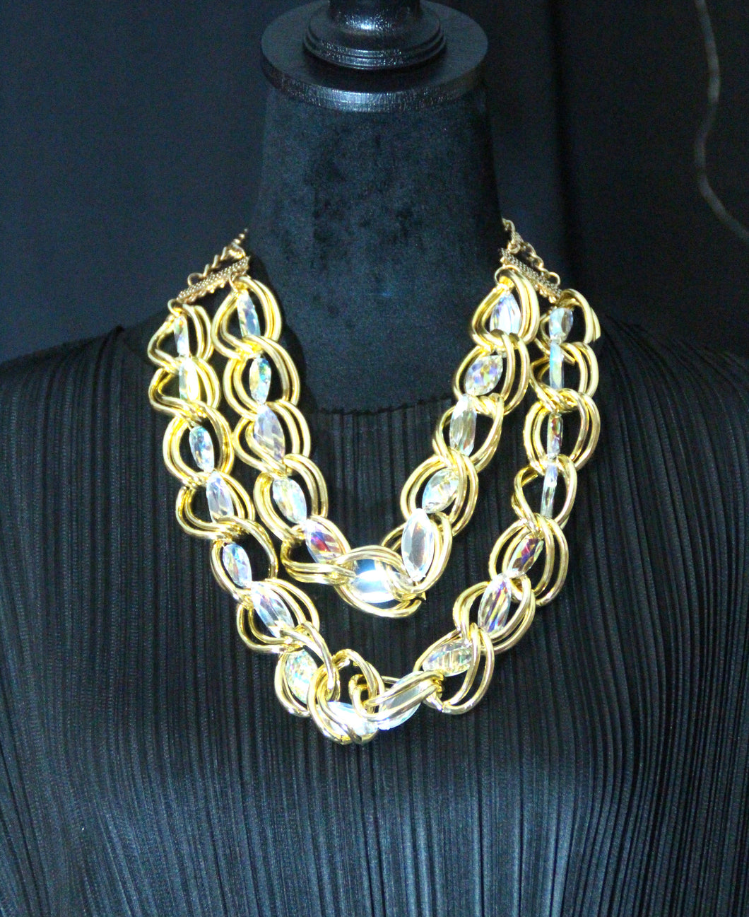 Gold Rhinestone Necklace