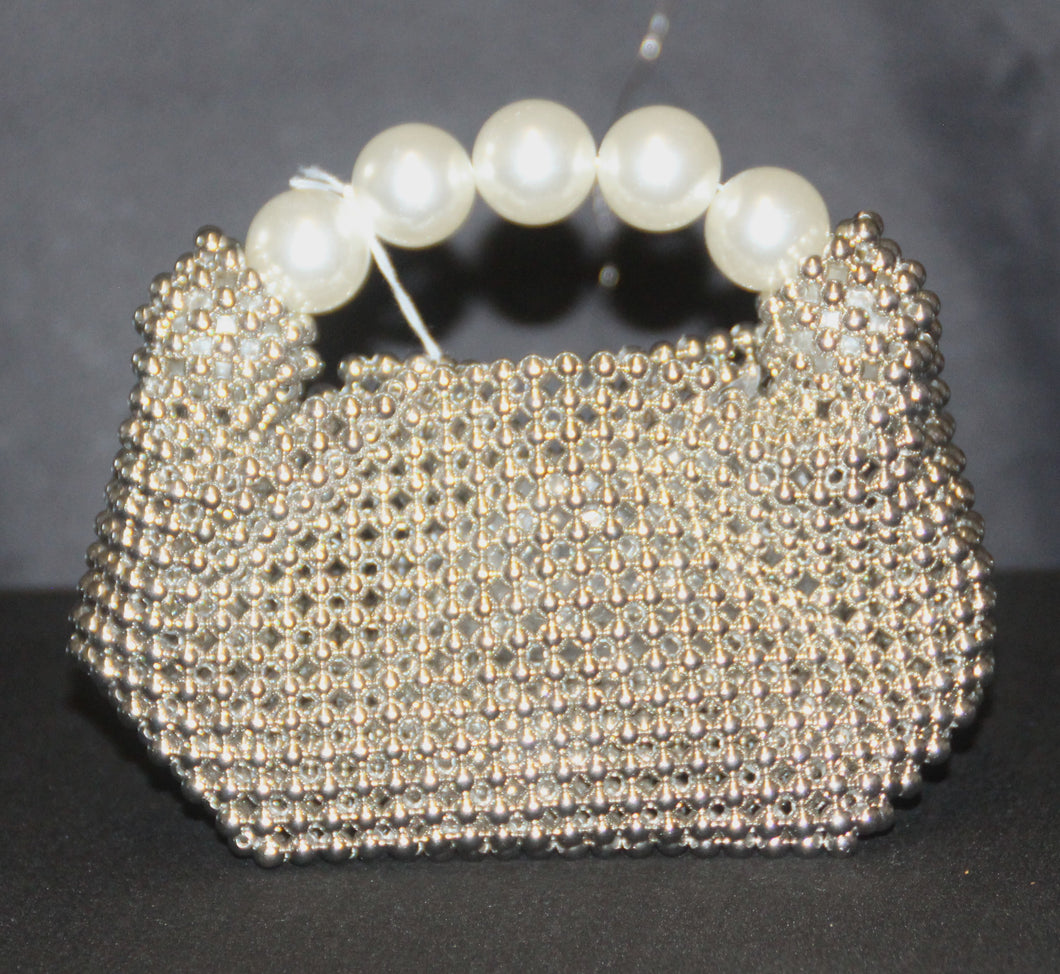 Beaded Pearl Handle Bag