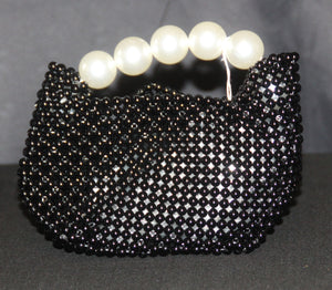 Beaded Pearl Handle Bag