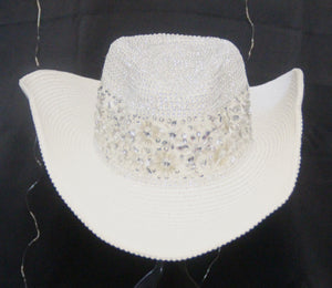 White Glam Hat