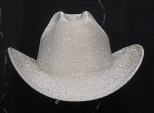 Silver Sparkle Cowboy Hat