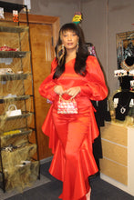 Load image into Gallery viewer, Red Ruffle Two Piece Set
