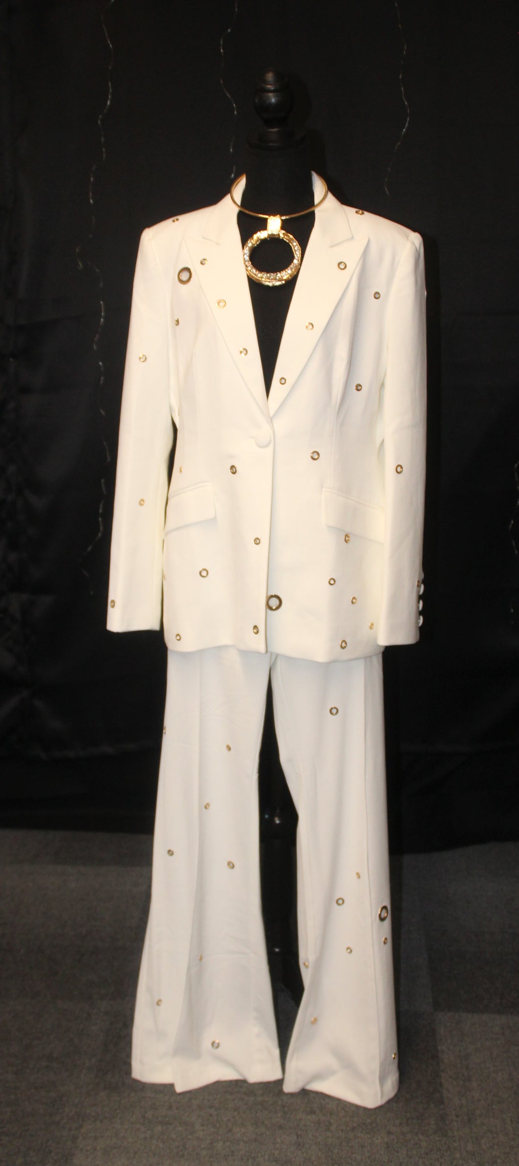 Golden Eyelet Two Piece Set