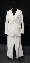 Load image into Gallery viewer, Cream Velour Sequin Three Piece Suit
