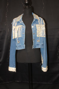 Denim Glam Jacket Set