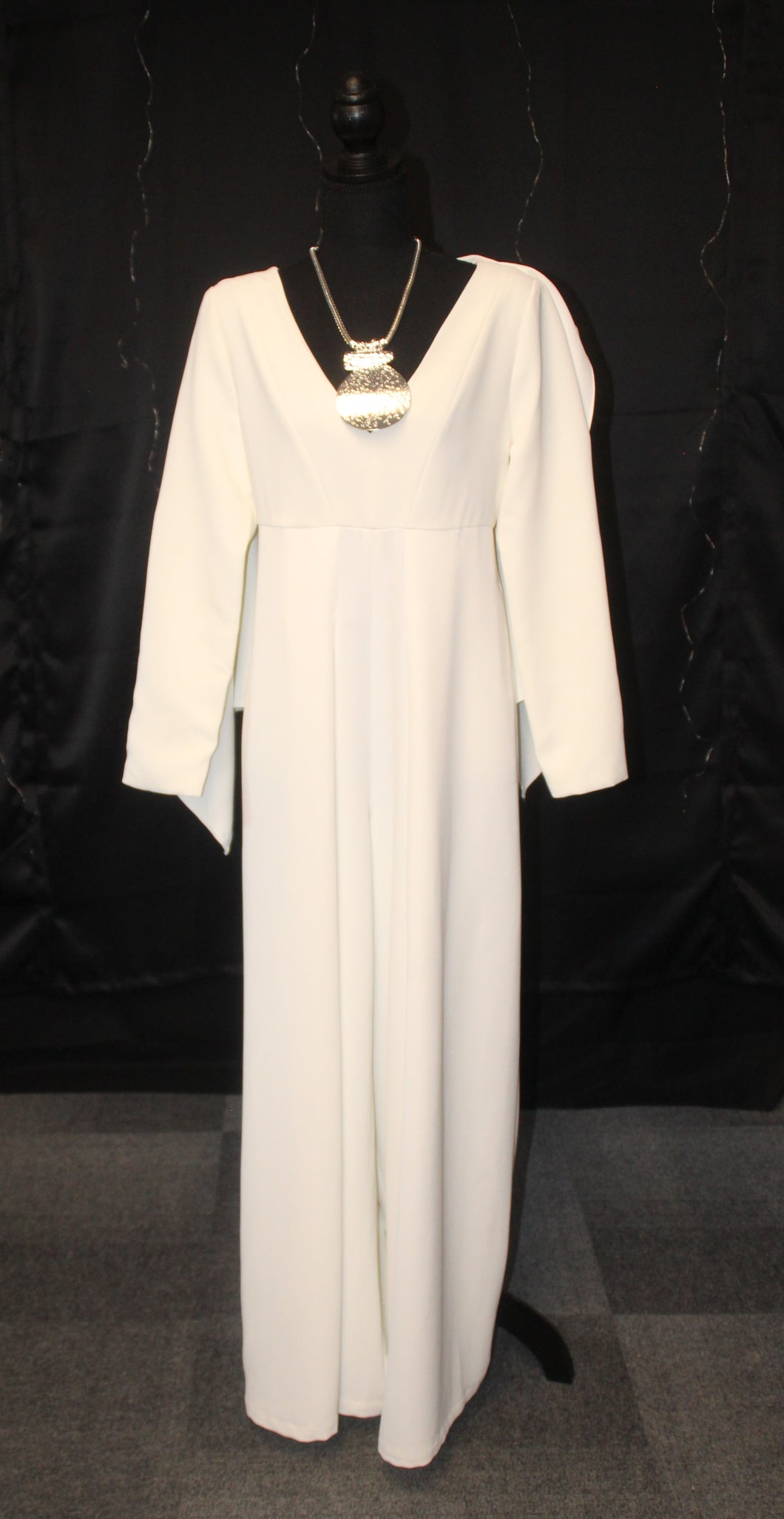 Cream Cape Jumpsuit