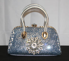 Load image into Gallery viewer, Denim Bling Purse
