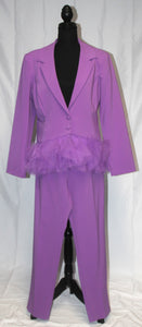 Purple Tulle Pants Set