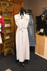 Cropped Glam Two Piece Set