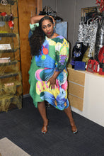 Load image into Gallery viewer, Green Multicolor Accordion Dress
